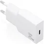 Aisens A110-0999 Cargador de Pared GaN 25W, Ultra Delgado, 1xUSB-C PD3.0, Tecnología AI, Blanco, Carga Rápida para Portátil, Móvil, Tablet