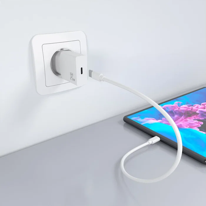 AISENS Cargador GaN Ultra Delgado 25W 1xUSB-C Blanco A110-0999