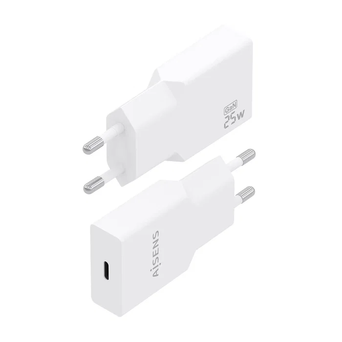 AISENS Cargador GaN Ultra Delgado 25W 1xUSB-C Blanco A110-0999