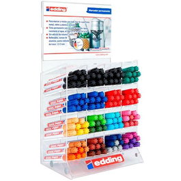 EDDING Marcador Permanente 3000 Expositor 128 Unidades Colores Surtidos
