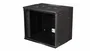 Equip Armario rack de pared 9U EWM-09-5440-B negro con puerta de cristal templado