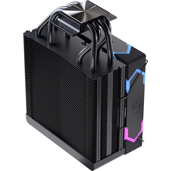 Einarex Ventus V100 RGB Black - Refrigerador de CPU de aire 120mm con LED RGB, 2600 RPM, compatible con LGA 1150/1151/1155/1156/1200/1700/1800/1851, AM4, AM5