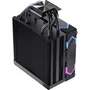 Einarex Ventus V100 RGB Black - Refrigerador de CPU de aire 120mm con LED RGB, 2600 RPM, compatible con LGA 1150/1151/1155/1156/1200/1700/1800/1851, AM4, AM5