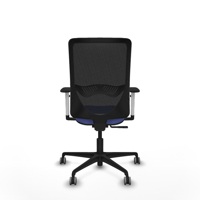 PIQUERAS Y CRESPO Silla de oficina Zulema con mecanismo Sincro, Azul claro y Negro
