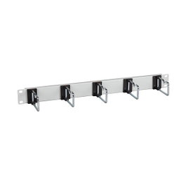 EFB Elektronik Panel de gestión de cables 19 pulg 1U Negro