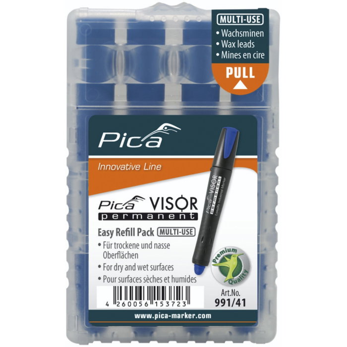 Pica Repuestos permanentes VISOR azul Pica Repuestos permanentes VISOR azul