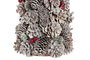 DKD Home Decor Cono Navidad Alpina Blanco Rojo 21 x 47 x 21 cm