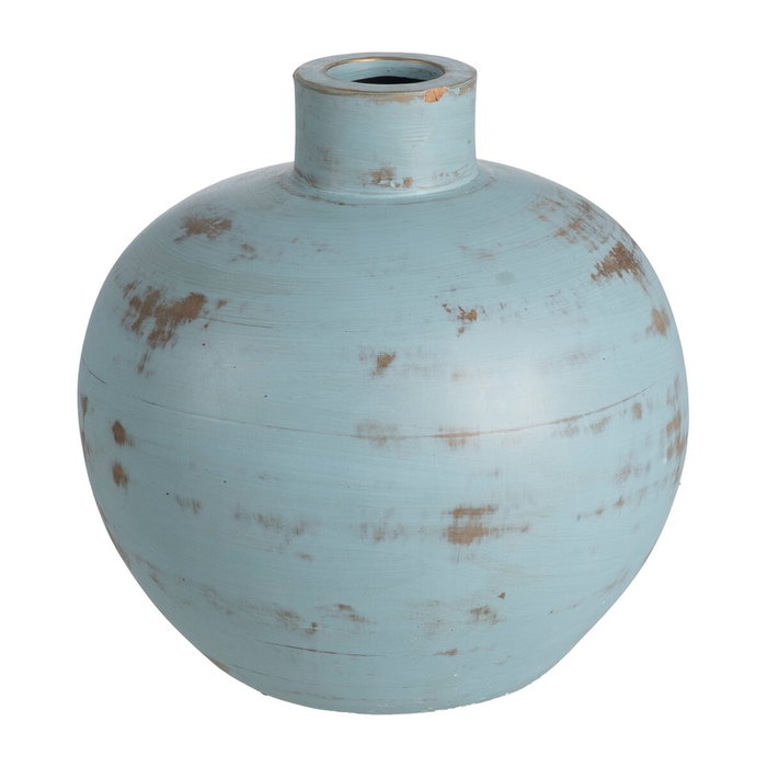 Ixia Jarrón Turquesa de Terracota para Decoración 30 x 32 x 29 cm Ixia Jarrón Turquesa de Terracota para Decoración 30 x 32 x 29 cm