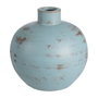Ixia Jarrón Turquesa de Terracota para Decoración 30 x 32 x 29 cm