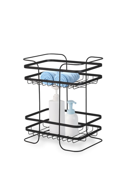 Inde Estantería de Acero con Recubrimiento de Polvo, 2 Niveles Multiusos para Apoyo, Ancho 21.5 cm x Alto 36.1 cm x Largo 28.5 cm (4 Unidades) Inde Estantería de Acero con Recubrimiento de Polvo, 2 Niveles Multiusos para Apoyo, Ancho 21.5 cm x Alto 36.1 cm x Largo 28.5 cm (4 Unidades)