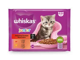 Mars Whiskas Junior Selección Clásica 4.42 kg (13x4x85 gr) - Comida Húmeda para Gatos Jóvenes