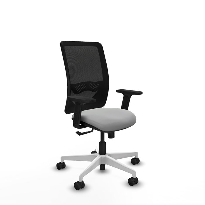 PIQUERAS Y CRESPO Silla de oficina Zulema con mecanismo Sincro, Gris claro y Negro PIQUERAS Y CRESPO Silla de oficina Zulema con mecanismo Sincro, Gris claro y Negro