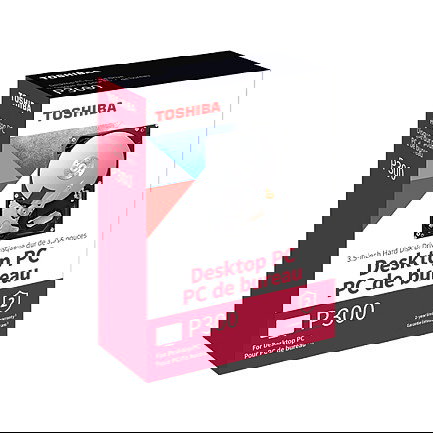 Toshiba P300 Disco Duro HDD Interno 3.5" 6TB 5400RPM 128MB SATA III para PC, 6 Gbit/s, Sensor de Golpes, NCQ, Advanced Format