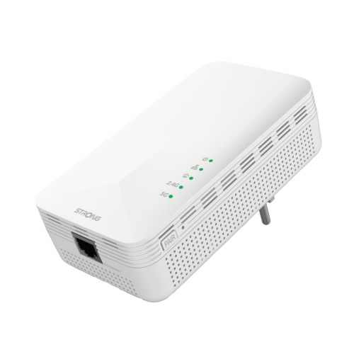 Strong POWERL1000DUOWIFIEUV2 Adaptador Powerline Wifi AC 1000 Mbps Gigabit Ethernet Blanco 2 Piezas