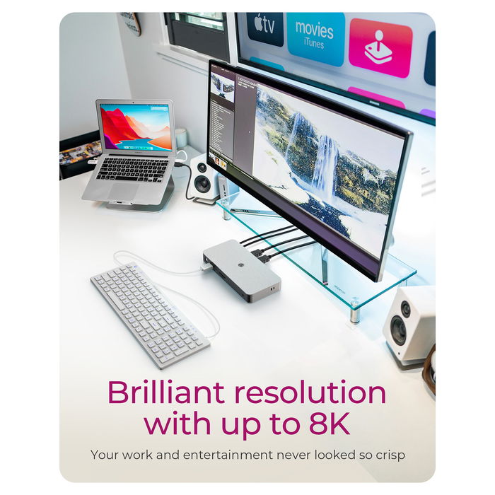 ICY BOX IB-DK2880-C41 USB4 10-in-1 DockingStation con PD 100W