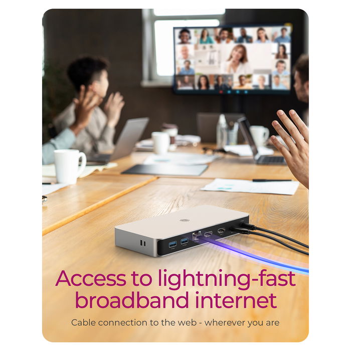 ICY BOX IB-DK2880-C41 USB4 10-in-1 DockingStation con PD 100W