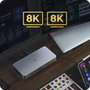 ICY BOX IB-DK2880-C41 Docking Station USB4 10-en-1 100W PD