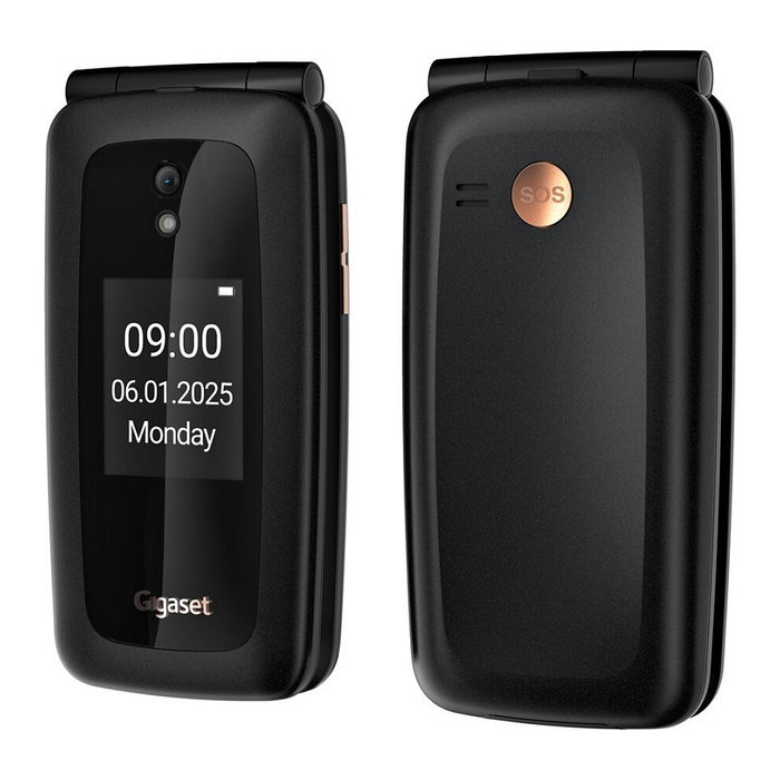 Gigaset GL795 Móvil con tapa 4G Negro Gigaset GL795 Móvil con tapa 4G Negro