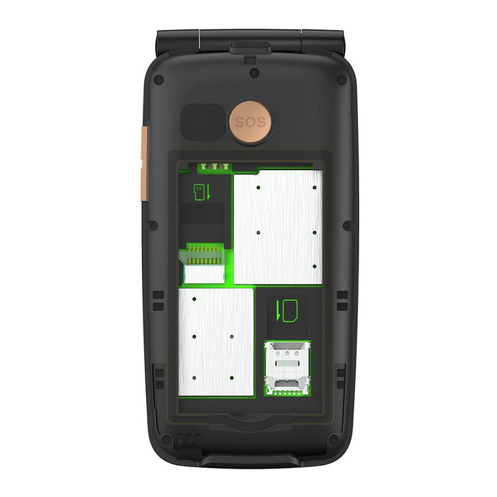Gigaset GL795 Móvil con tapa 4G Negro Gigaset GL795 Móvil con tapa 4G Negro