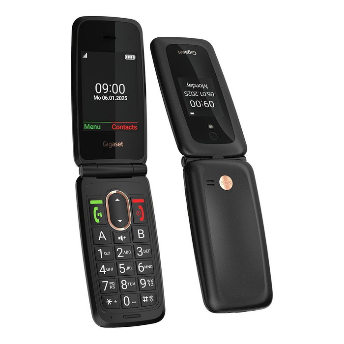 Gigaset GL795 Móvil con tapa 4G Negro Gigaset GL795 Móvil con tapa 4G Negro