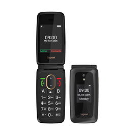 Gigaset S30853-H1235-R101 Teléfono para Personas Mayores, Negro, Pantalla 2.8", Teléfono Móvil Fácil de Usar