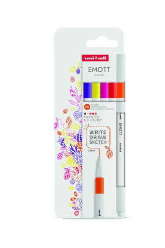Uni-Ball EMOTT Colores Pasión Estuche de 5 unidades Uni-Ball EMOTT Colores Pasión Estuche de 5 unidades