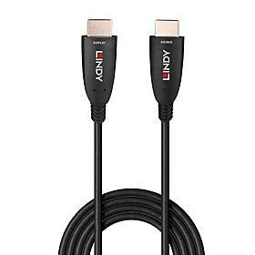 Lindy Cable HDMI 8K60 de Fibra Óptica Híbrida, 10m, Soporte para HDMI 2.1, HDR Dinámico, eARC y VRR para Gaming y Cine Profesional