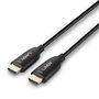 Lindy Cable HDMI 8K60 de Fibra Óptica Híbrida, 10m, Soporte para HDMI 2.1, HDR Dinámico, eARC y VRR para Gaming y Cine Profesional