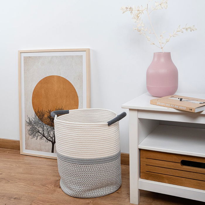 Cesta Algodón Moa Vinthera 33x40 cm (6 Unidades)