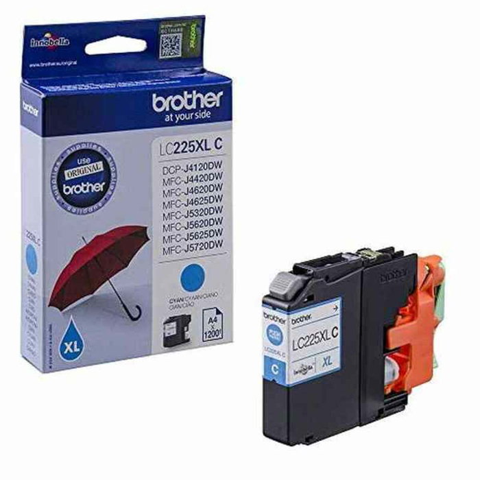 Brother LC225XLCBP Cartucho de Tinta Cian de Alta Capacidad