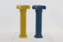 DKD Home Decor Velas de Columna de Cera de Parafina Surtido Amarillo y Azul