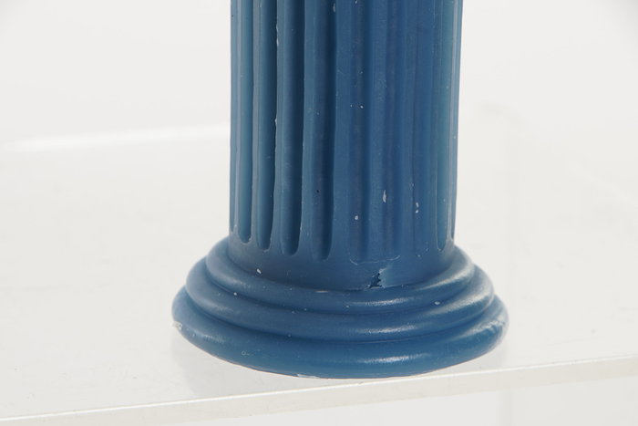 DKD Home Decor Velas de Columna de Cera de Parafina Surtido Amarillo y Azul