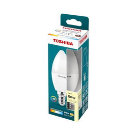 TOSHIBA C37 E14 Bombilla LED Essential 7W 4000K Luz Neutra (Frio Blanco) Casquillo E14