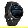 Garmin Venu 4 Smartwatch, 41mm Pantalla AMOLED, Correa de Silicona, Color Negro / Gris Pizarra, GPS, Monitor de Ritmo Cardíaco, Seguimiento del Sueño