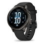 Garmin Venu 4 Smartwatch, 41mm Pantalla AMOLED, Correa de Silicona, Color Negro / Gris Pizarra, GPS, Monitor de Ritmo Cardíaco, Seguimiento del Sueño