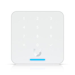 Ubiquiti Lector de Tarjetas NFC con Teclado y Soporte Apple Touch ID, Policarbonato, Cristal, Aleación de Aluminio, IP55 Blanco