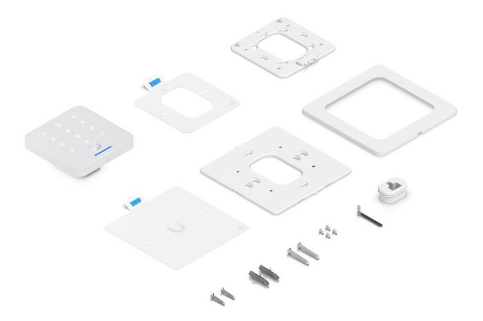 Ubiquiti Lector de Tarjetas NFC con Teclado y Soporte Apple Touch ID, Policarbonato, Cristal, Aleación de Aluminio, IP55 Blanco