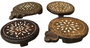 DKD Home Decor Centro de Mesa de Teca y Hueso con Taracea Antiguo Surtido