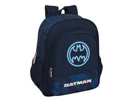 Safta Mochila Junior Adaptable a Carro Batman Legendary, Dimensiones 380x120x320 mm