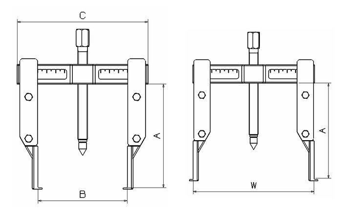 Forza Extractor de 2 Patas Finas 195x140 Forza Extractor de 2 Patas Finas 195x140