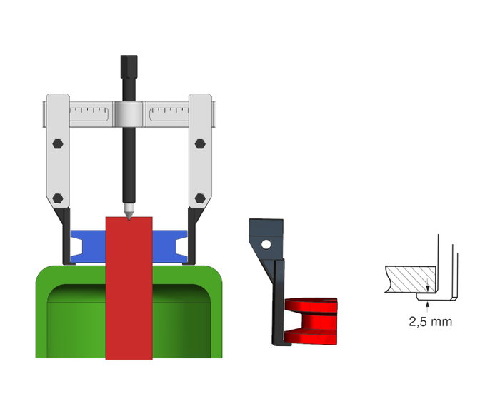 Forza Extractor de 2 Patas Finas 195x140 Forza Extractor de 2 Patas Finas 195x140