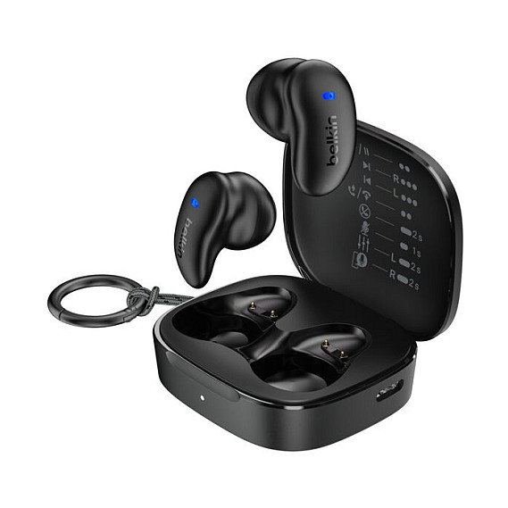 Belkin SoundForm Anywhere Auriculares In-Ear Inalámbricos y Alámbricos Bluetooth USB Tipo C Negro