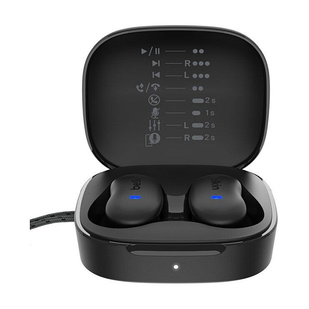 Belkin SoundForm Anywhere Auriculares In-Ear Inalámbricos y Alámbricos Bluetooth USB Tipo C Negro