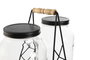 DKD Home Decor Set de 2 Dispensadores de Bebidas Básicos Negro 3,5l