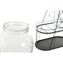 DKD Home Decor Set de 2 Dispensadores de Bebidas Básicos Negro 3,5l