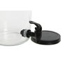 DKD Home Decor Set de 2 Dispensadores de Bebidas Básicos Negro 3,5l