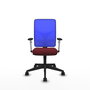 PIQUERAS Y CRESPO Silla de oficina Motilla Sincro Granate y Azul