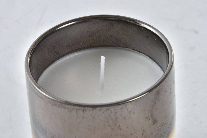 DKD Home Decor Vela de Cera Parafina y Cerámica Marrón