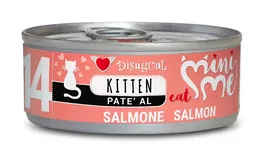 Disugual Mini-Me Kitten Salmón Pienso Húmedo para Gatos Bebé en Lata 12 x 85 gr