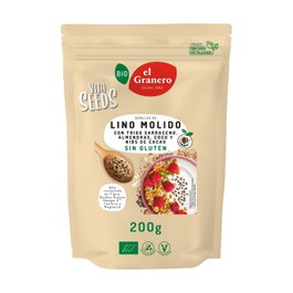 El Granero Integral Vitaseeds semillas molidas de lino con trigo sarraceno, almendra y coco Bio 200g